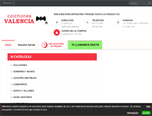 Tablet Screenshot of colchonesvalencia.net